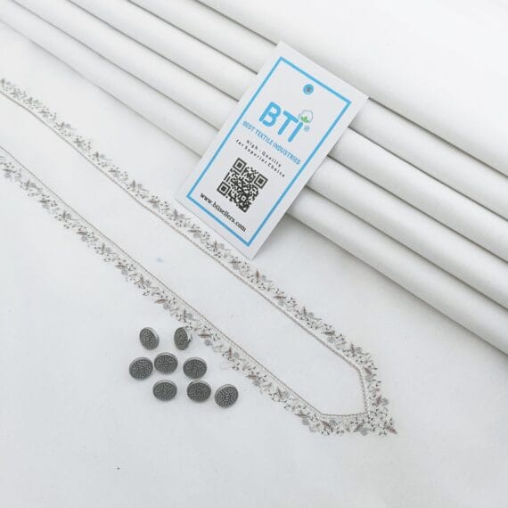 Premium Polyester Karandi Unstitch Suit for Men with Handmade Embroidery